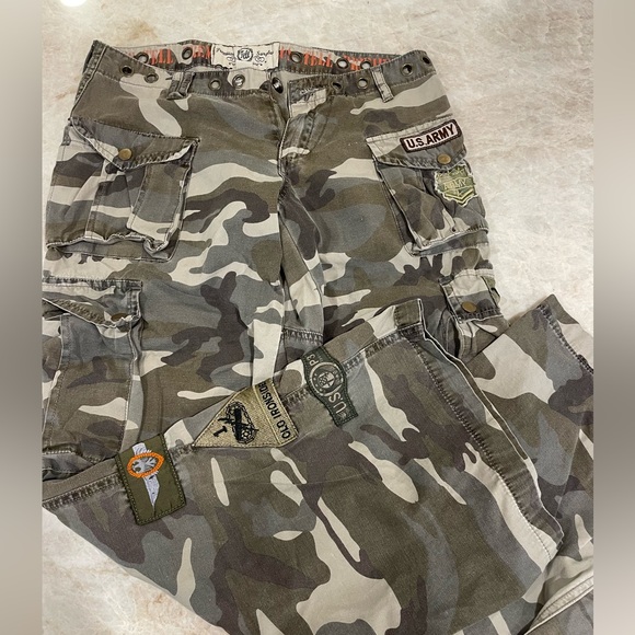 Jolt Denim - Baggy Low Rise Camouflage Pants